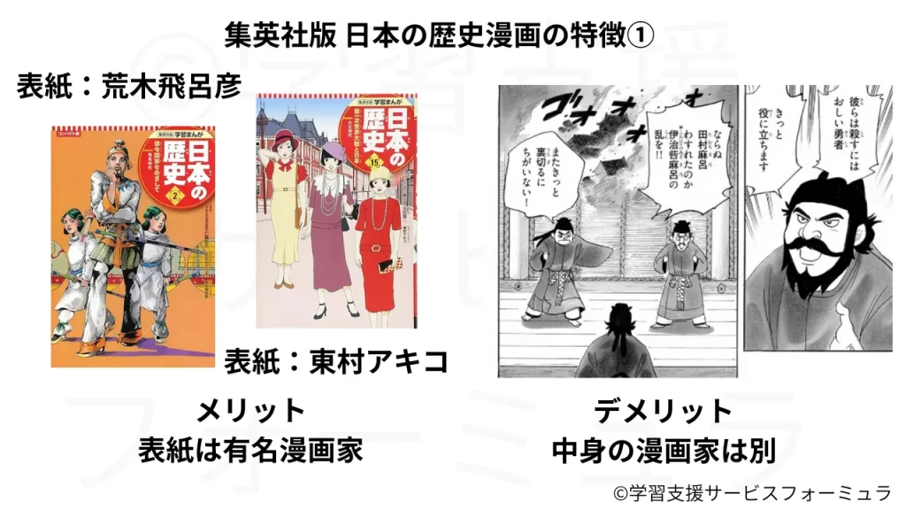 集英社版 日本の歴史漫画の特徴①