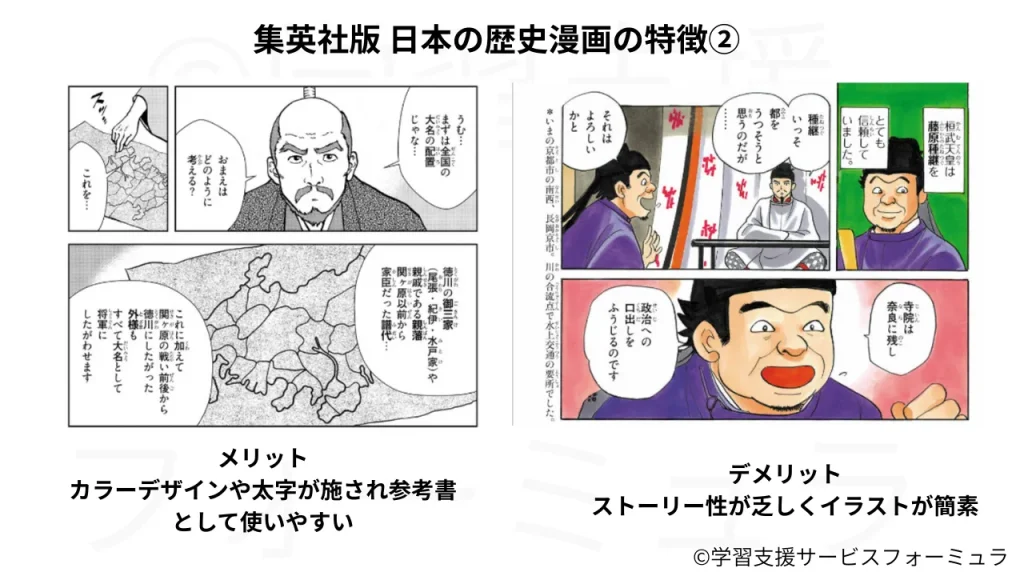 集英社版 日本の歴史漫画の特徴②