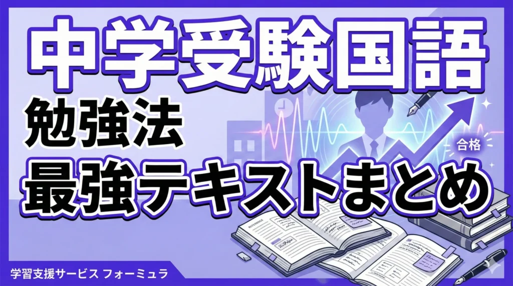 【完全版】中学受験国語〜合格までの勉強法と最強テキストまとめ〜国語専門プロ講師が徹底解説！