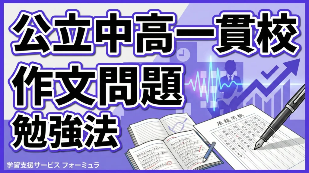 【完全版】公立中高一貫校 作文問題 ゼロから合格までの勉強法｜プロ作文講師が使い方のコツを含め徹底解説