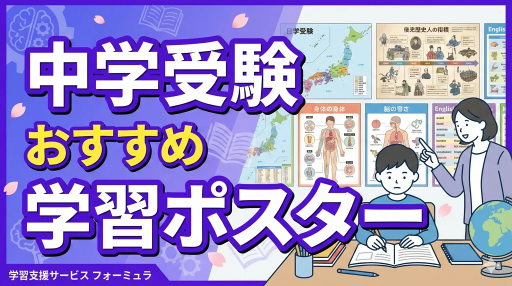 中学受験生向け！おすすめの学習ポスターと偏差値アップ確実のポスター勉強法