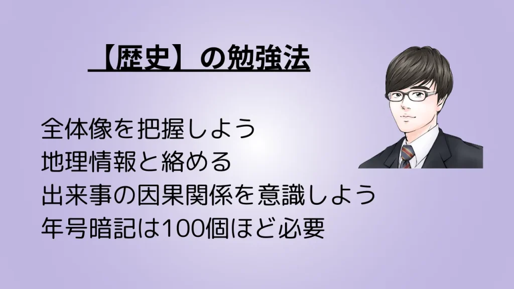 【歴史】の勉強法