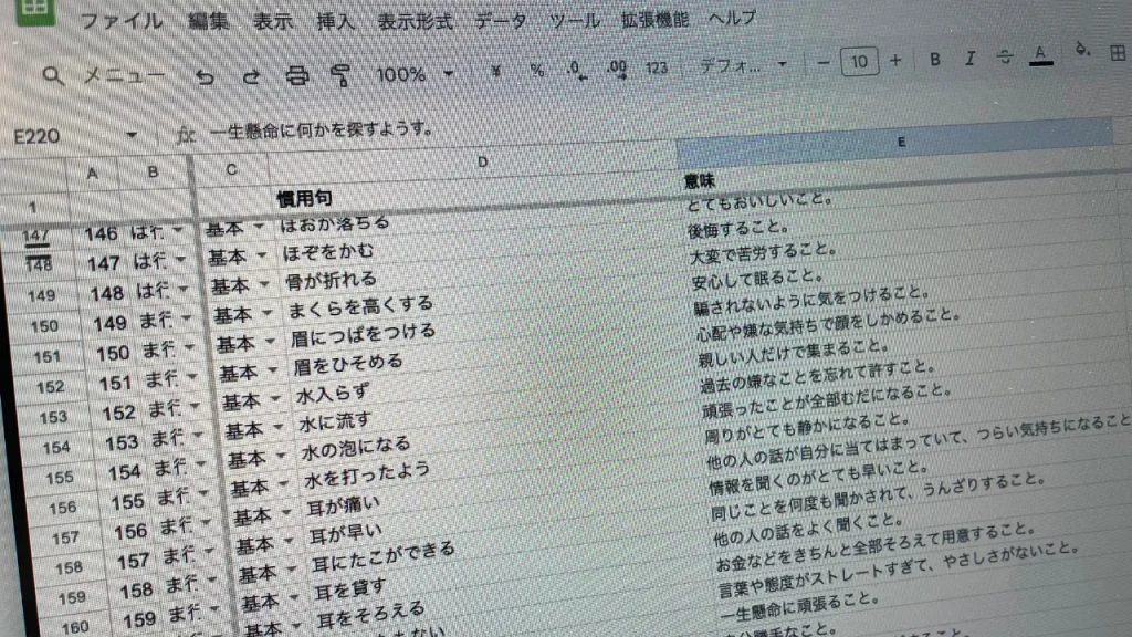 語彙分析サンプル